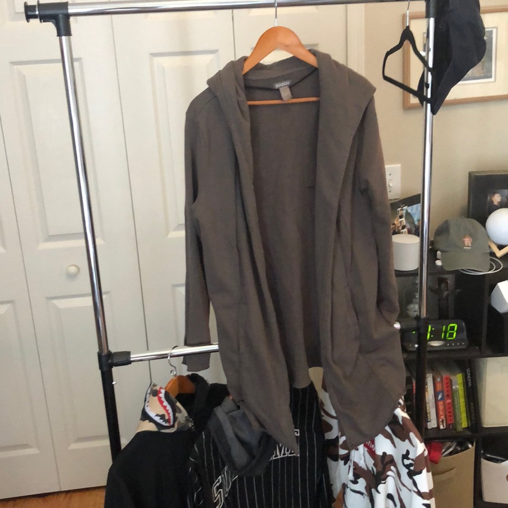 H&M’s men’s long lined cardigan/sweater